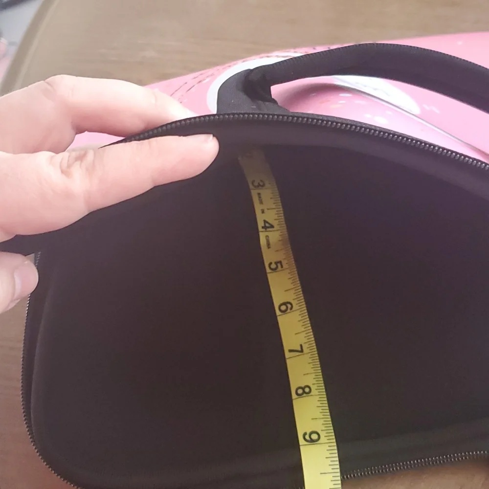 Laptop or Tablet Bag 13×9.5 Pink with black Lining.